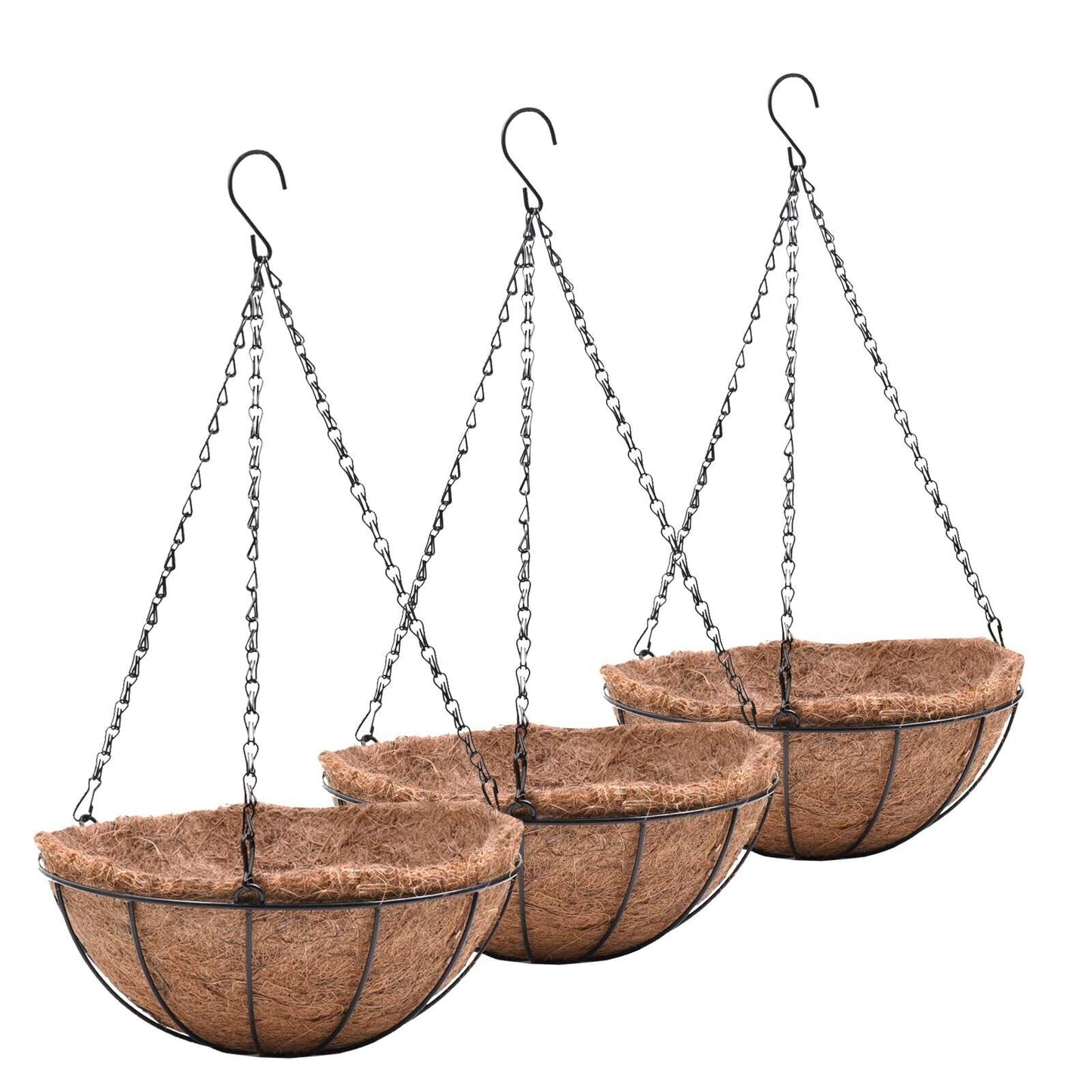 Metal Hanging Planters Basket Set of 3 