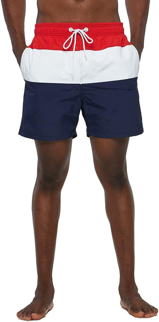 Mens Swim Trunks with Mesh Lining 