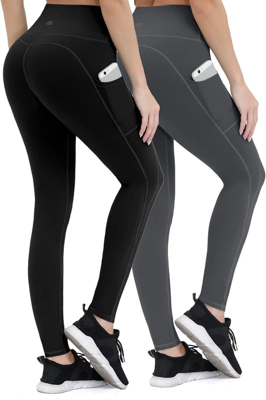 Non-See-Through Yoga Pants with Phone Pockets