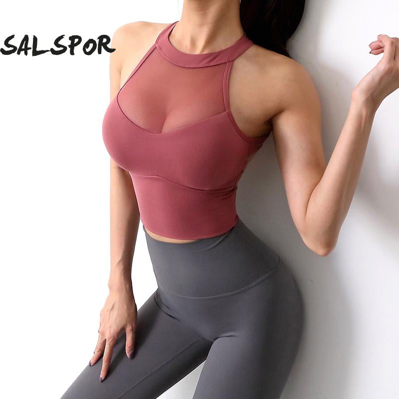 Women Mesh Patchwork Sports Set