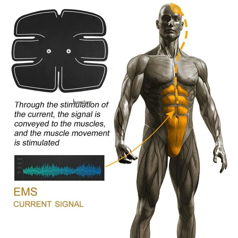 Ems Electric Muscle Stimulator for Exercises Abdominal Trainer 